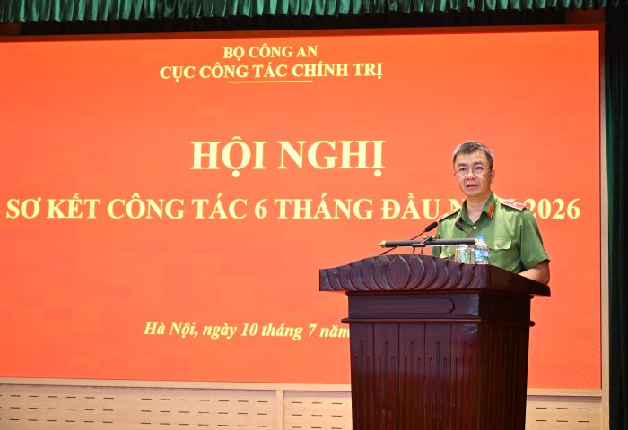 Cục Công tác chính trị tổ chức Hội nghị sơ kết công tác 6 tháng đầu năm 2026